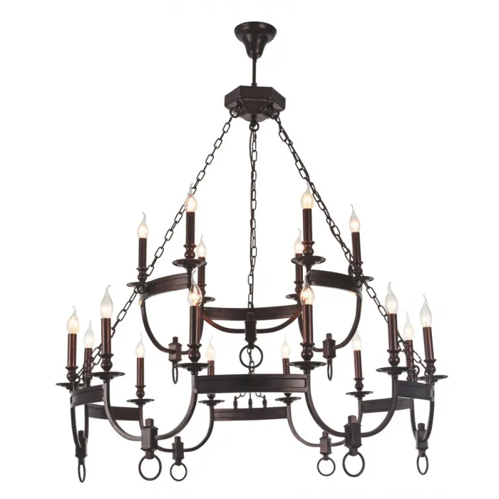Люстра Crystal Lux SUERTE BROWN SP12+6 от ImperiumLoft