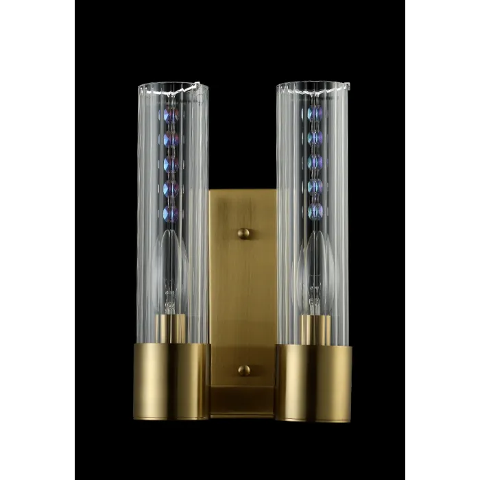 Бра Crystal L ux OTONO AP2 BRASS/TRANSPARENTE от ImperiumLoft
