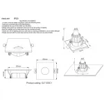 Светильник встроенный Crystal Lux CLT 003C1 BL