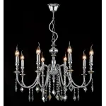 Люстра Crystal Lux MERCEDES SP8 CHROME/SMOKE от ImperiumLoft
