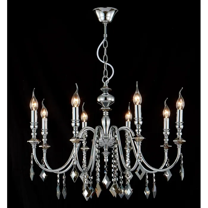 Люстра Crystal Lux MERCEDES SP8 CHROME/SMOKE от ImperiumLoft