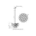 Люстра Crystal Lux EMILIA SP6 GOLD от ImperiumLoft