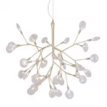 Подвесная люстра Crystal Lux EVITA SP36 GOLD/TRANSPARENT