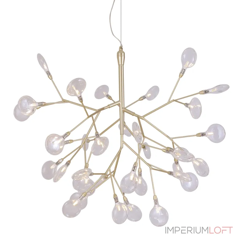 Подвесная люстра Crystal Lux EVITA SP36 GOLD/TRANSPARENT