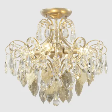 Светильник потолочный Crystal Lux ESMIRALDA PL4 GOLD 0523/104 от ImperiumLoft