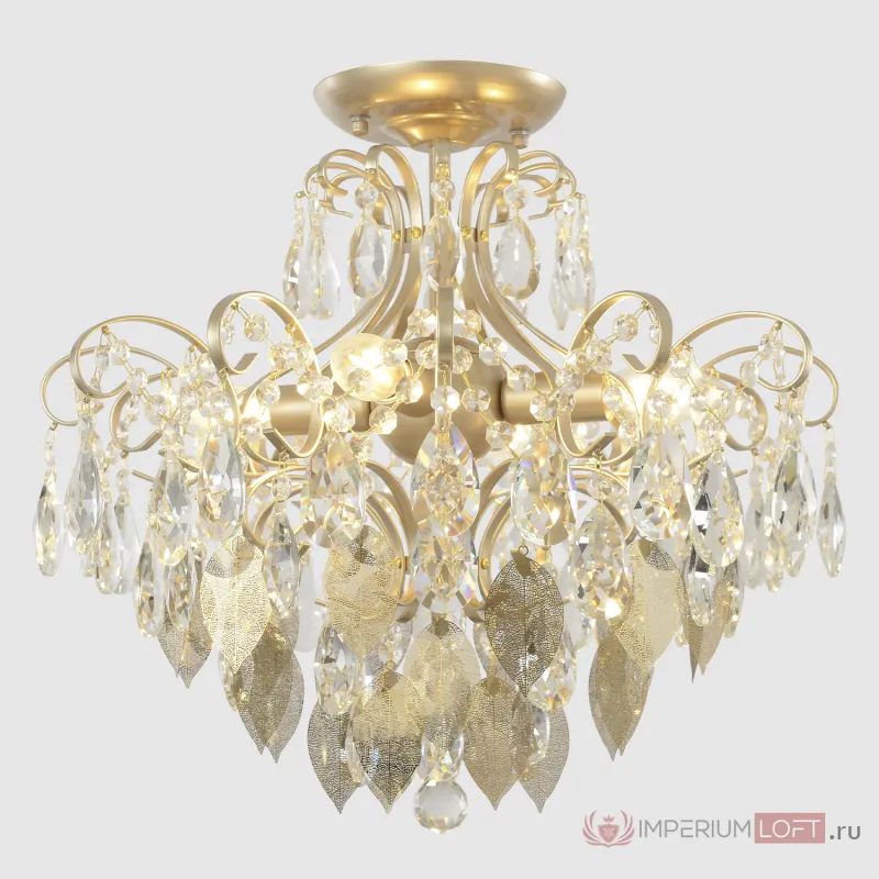 Светильник потолочный Crystal Lux ESMIRALDA PL4 GOLD 0523/104 от ImperiumLoft