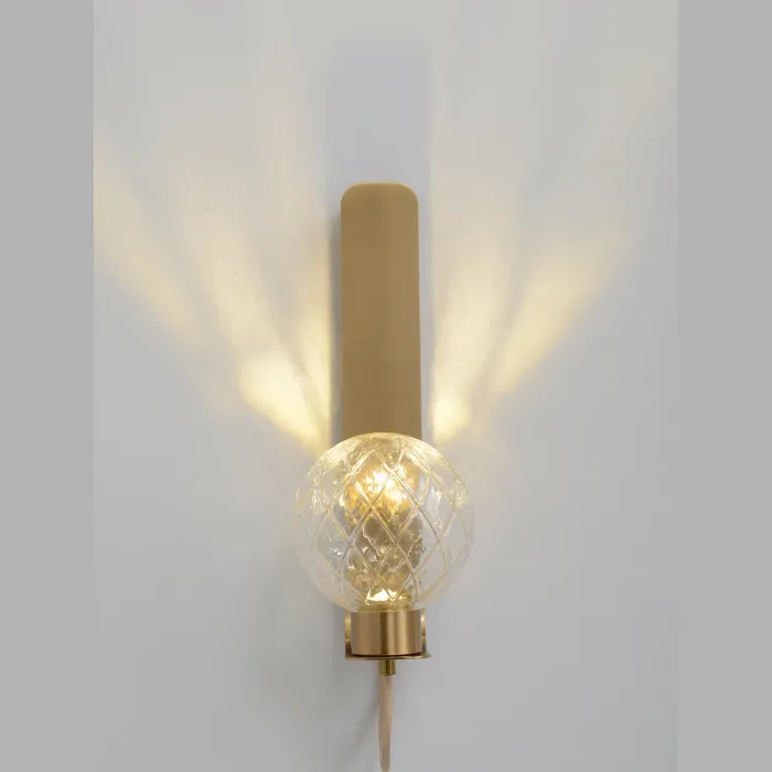Бра Crystal Lux BELLA AP1 BRASS от ImperiumLoft