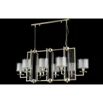 Подвесная люстра Crystal Lux NICOLAS SP8 L1000 GOLD/WHITE