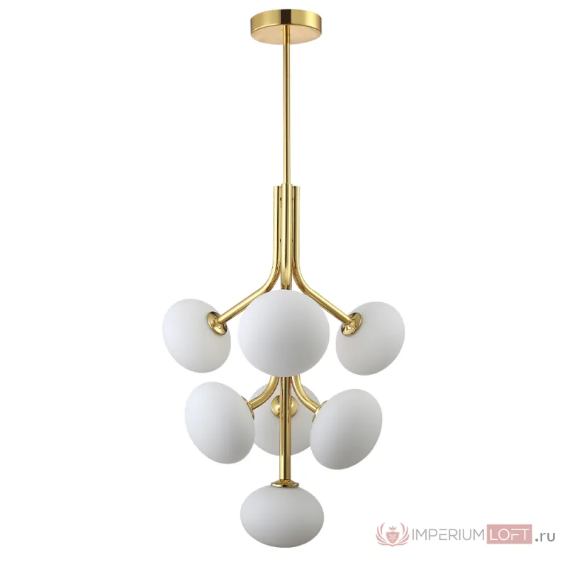 Люстра Crystal L ux ALICIA SP7 GOLD/WHITE от ImperiumLoft