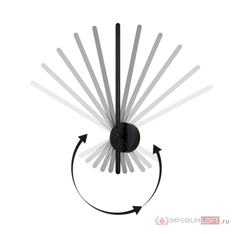 Бра Crystal Lux VERDE AP L700 BLACK NEW