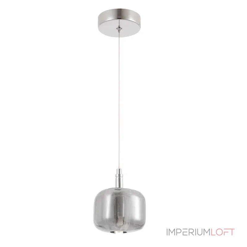 Подвесной светильник Crystal Lux BOX SP1 CHROME/SMOKE