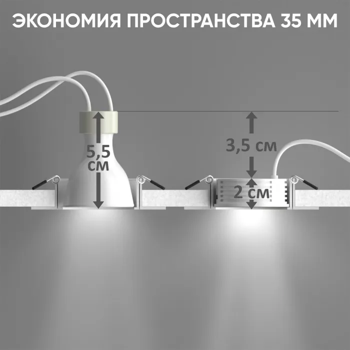 Светодиодный модуль Crystal Lux Светодиодный модуль MR-16 7W 3000K 60° WH от ImperiumLoft
