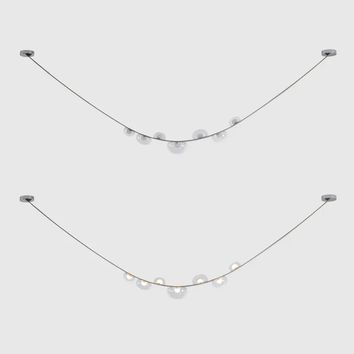 Светильник подвесной Crystal Lux BOSQUE SP7 L3000 GREY/TRANSPARENT от ImperiumLoft