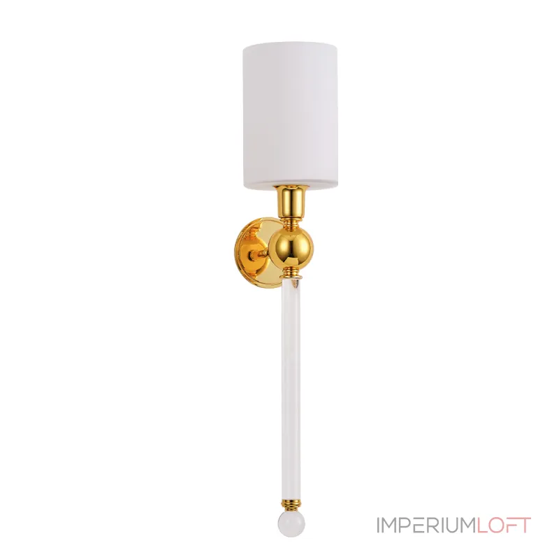 Бра Crystal Lux MIRABELLA AP1 GOLD/WHITE