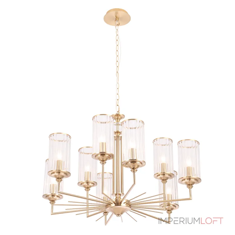 Подвесная люстра Crystal Lux GLORIA SP9 BRASS