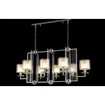 Подвесная люстра Crystal Lux NICOLAS SP8 L1000 GOLD/WHITE