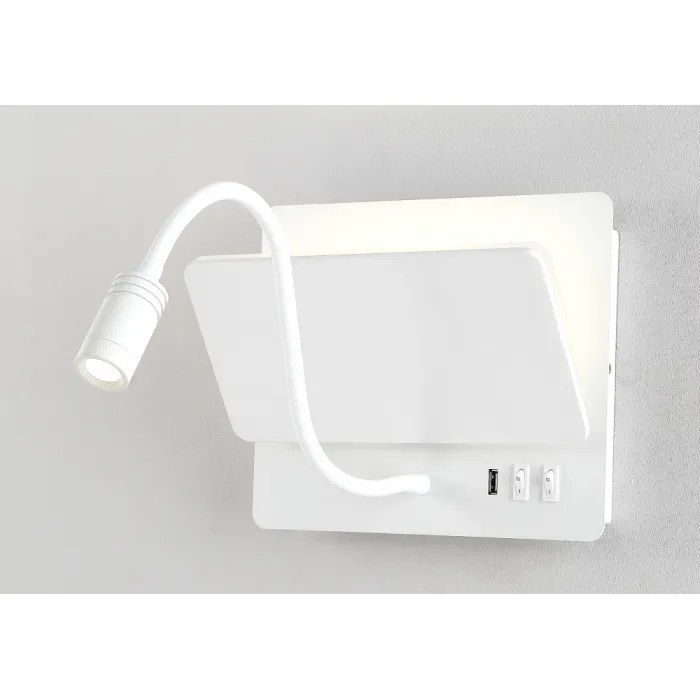 Бра Crystal Lux CLT 226W250USB WH от ImperiumLoft