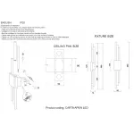 Бра Crystal Lux CARTA AP6W LED BLACK/BRASS
