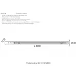 Шинопровод однофазный с питанием и заглушкой Crystal Lux CLT 0.11 01 L3000 BL от ImperiumLoft
