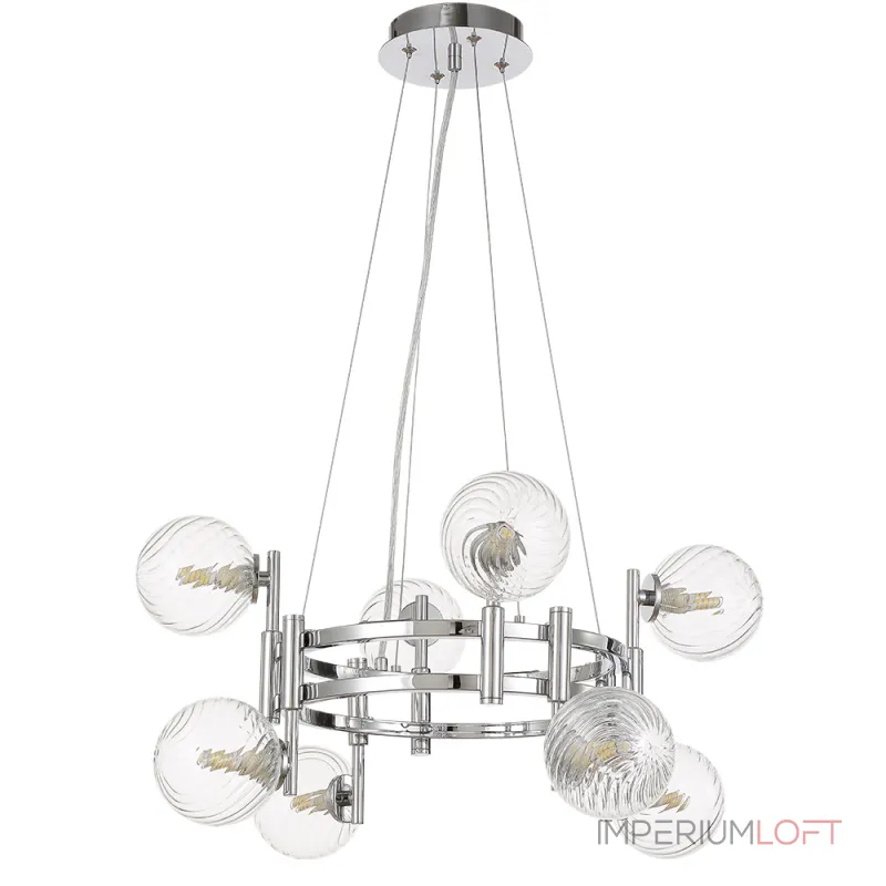 Подвесная люстра Crystal Lux LUXURY SP8 CHROME