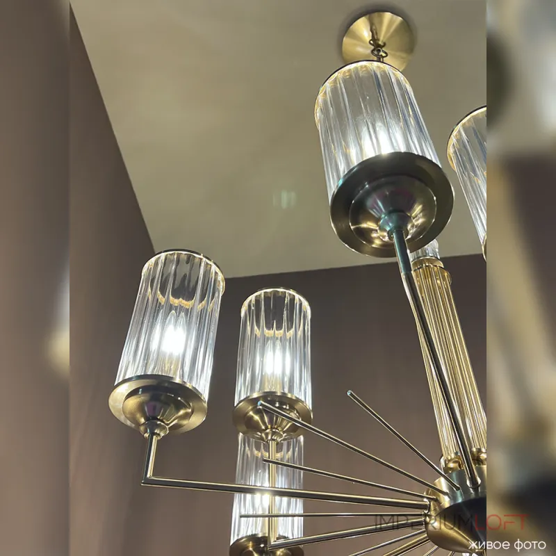 Подвесная люстра Crystal Lux GLORIA SP9 BRASS