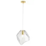 Подвесной светильник Crystal Lux NUESTRO SP1 GOLD/TRANSPARENT