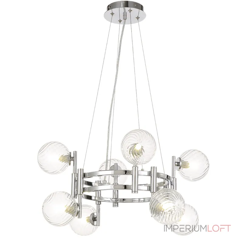 Подвесная люстра Crystal Lux LUXURY SP8 CHROME