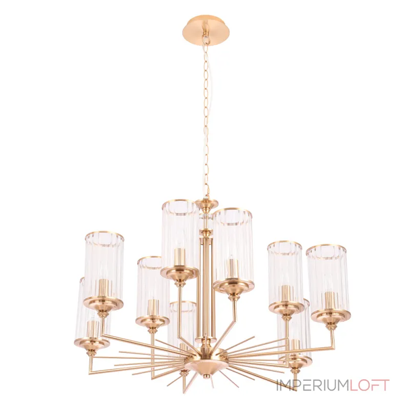 Подвесная люстра Crystal Lux GLORIA SP9 BRASS