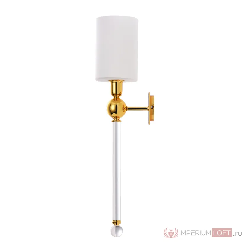 Бра Crystal Lux MIRABELLA AP1 GOLD/WHITE от ImperiumLoft