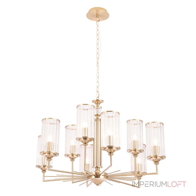 Подвесная люстра Crystal Lux GLORIA SP9 BRASS