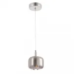 Светильник подвесной Crystal Lux BOX SP1 CHROME/SMOKE