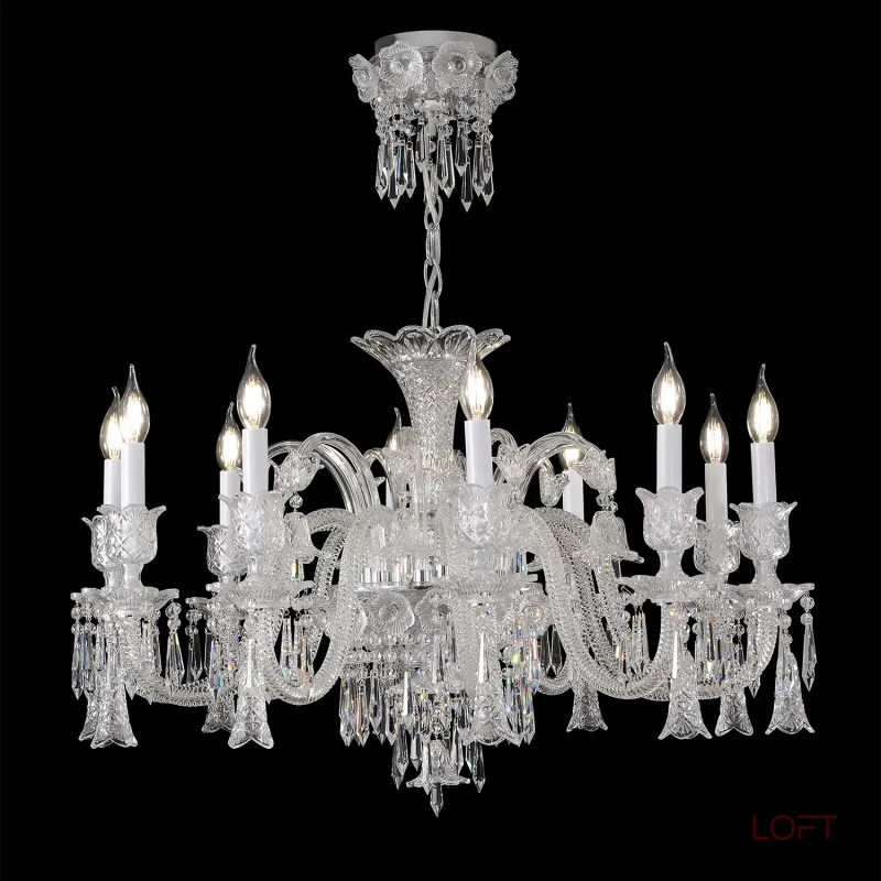 Подвесная люстра Crystal Lux VERSAILLES SP10 CHROME