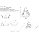 Светильник встроенный Crystal Lux CLT 004C1 BL
