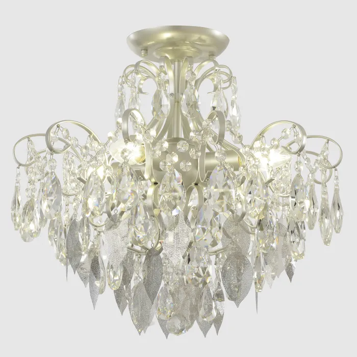 Светильник потолочный Crystal Lux ESMIRALDA PL4 SILVER 0524/104 от ImperiumLoft
