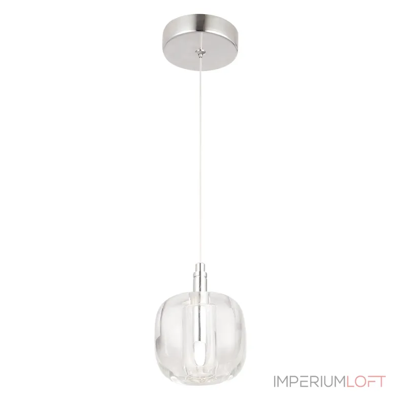 Подвесной светильник Crystal Lux BOX SP1 CHROME/TRANSPARENT