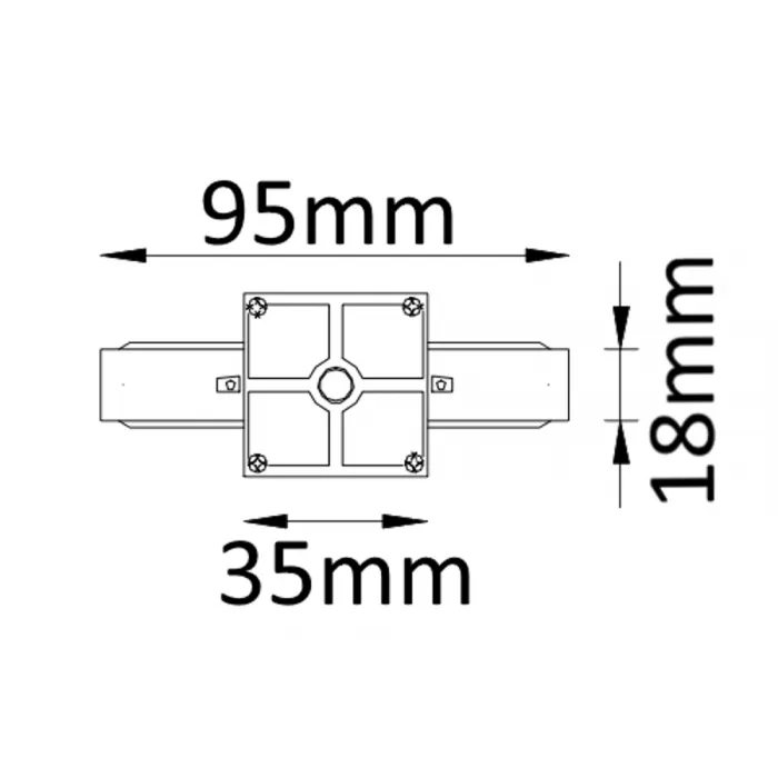 Соединитель линейный (однофазный) Crystal Lux CLT 0.211 01 WH от ImperiumLoft
