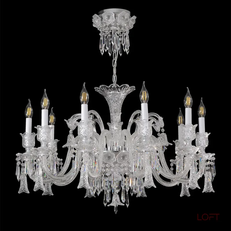 Подвесная люстра Crystal Lux VERSAILLES SP10 CHROME