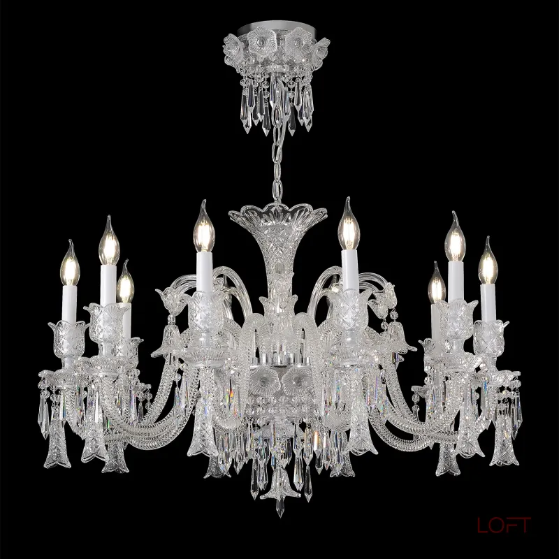 Подвесная люстра Crystal Lux VERSAILLES SP10 CHROME