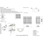 Бра Crystal L ux AURELIO AP2 GOLD+CHROME/TRANSPARENT
