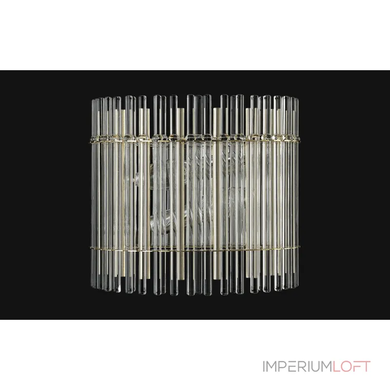Бра Crystal L ux AURELIO AP2 GOLD+CHROME/TRANSPARENT