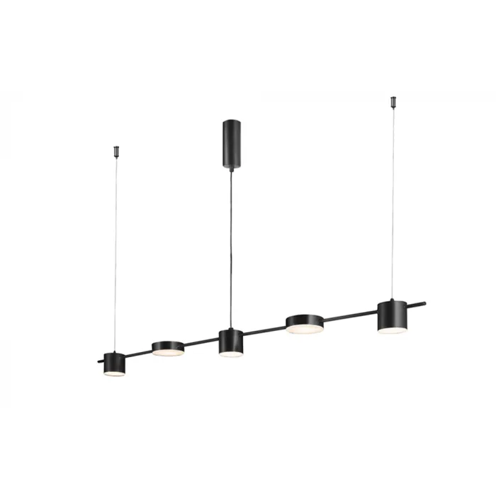 Светильник подвесной Crystal Lux TRISTAN SP5 L1200 BLACK от ImperiumLoft