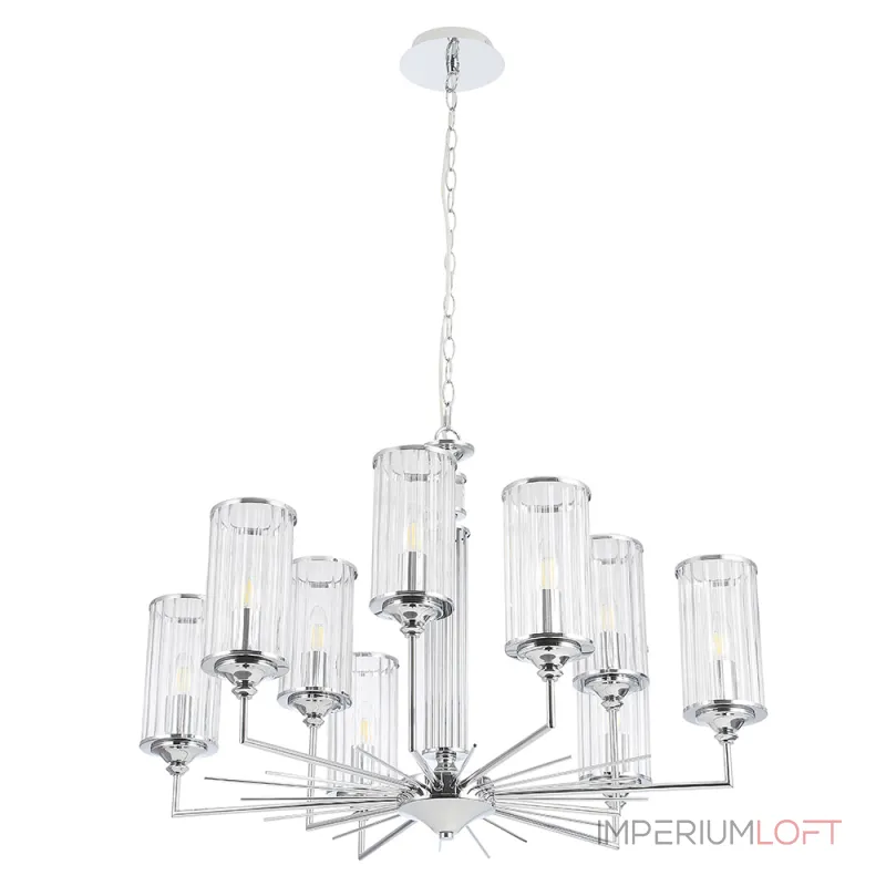 Подвесная люстра Crystal Lux GLORIA SP9 CHROME