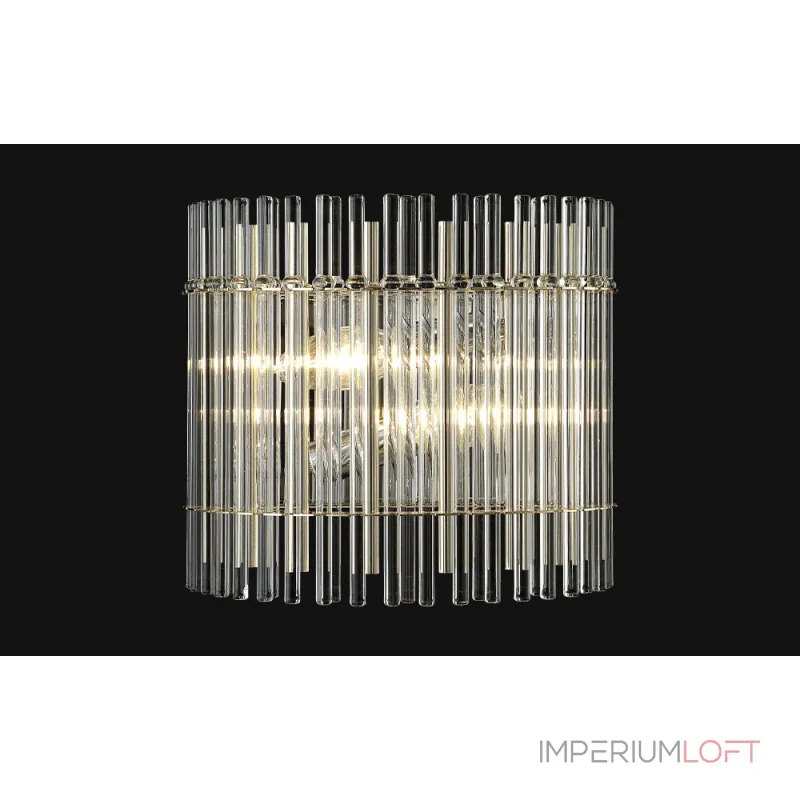 Бра Crystal L ux AURELIO AP2 GOLD+CHROME/TRANSPARENT