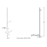 Торшер Crystal Lux LARGO PT25W GOLD от ImperiumLoft