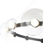 Подвесная люстра Crystal Lux BOSQUE SP12 BLACK/TRANSPARENT