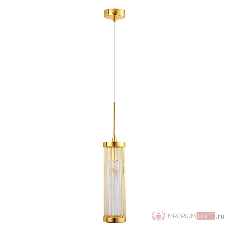 Светильник подвесной Crystal Lux TADEO SP1 D100 GOLD/TRANSPARENTE от ImperiumLoft