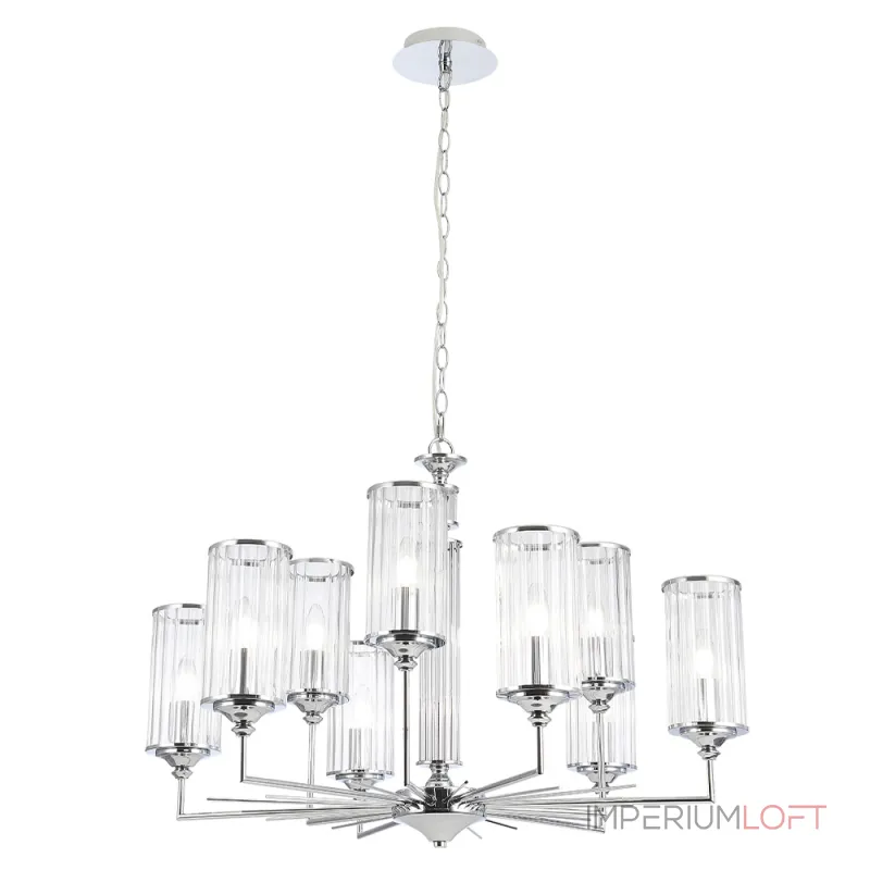 Подвесная люстра Crystal Lux GLORIA SP9 CHROME