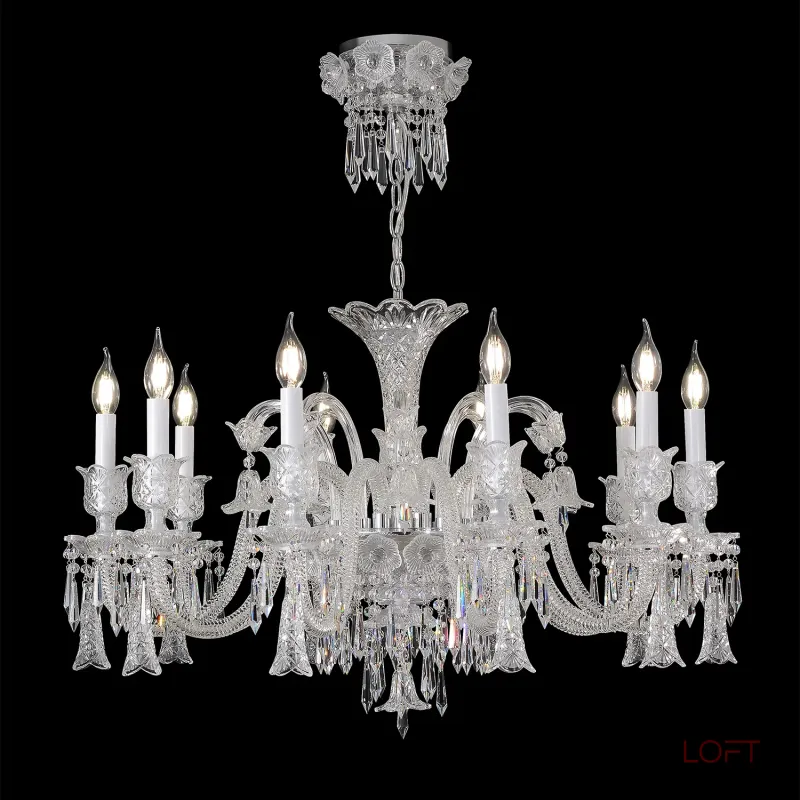 Подвесная люстра Crystal Lux VERSAILLES SP10 CHROME