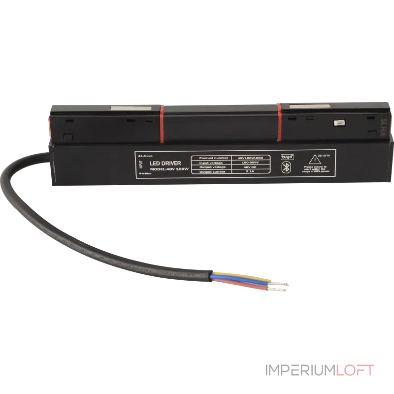 Драйвер для магнитного шинопровода 48V 100W Crystal Lux SPACE 48V CLT 0.203 08 BL SMART Драйвер для магнитного шинопровода 48V 100W Crystal Lux SPACE 48V CLT 0.203 08 BL SMART