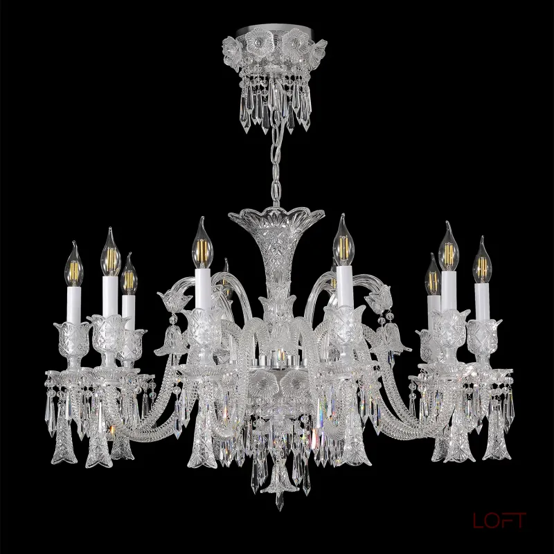 Подвесная люстра Crystal Lux VERSAILLES SP10 CHROME